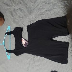 NWT Naked Wardrobe size small romper with cut out "gettin side action romper"